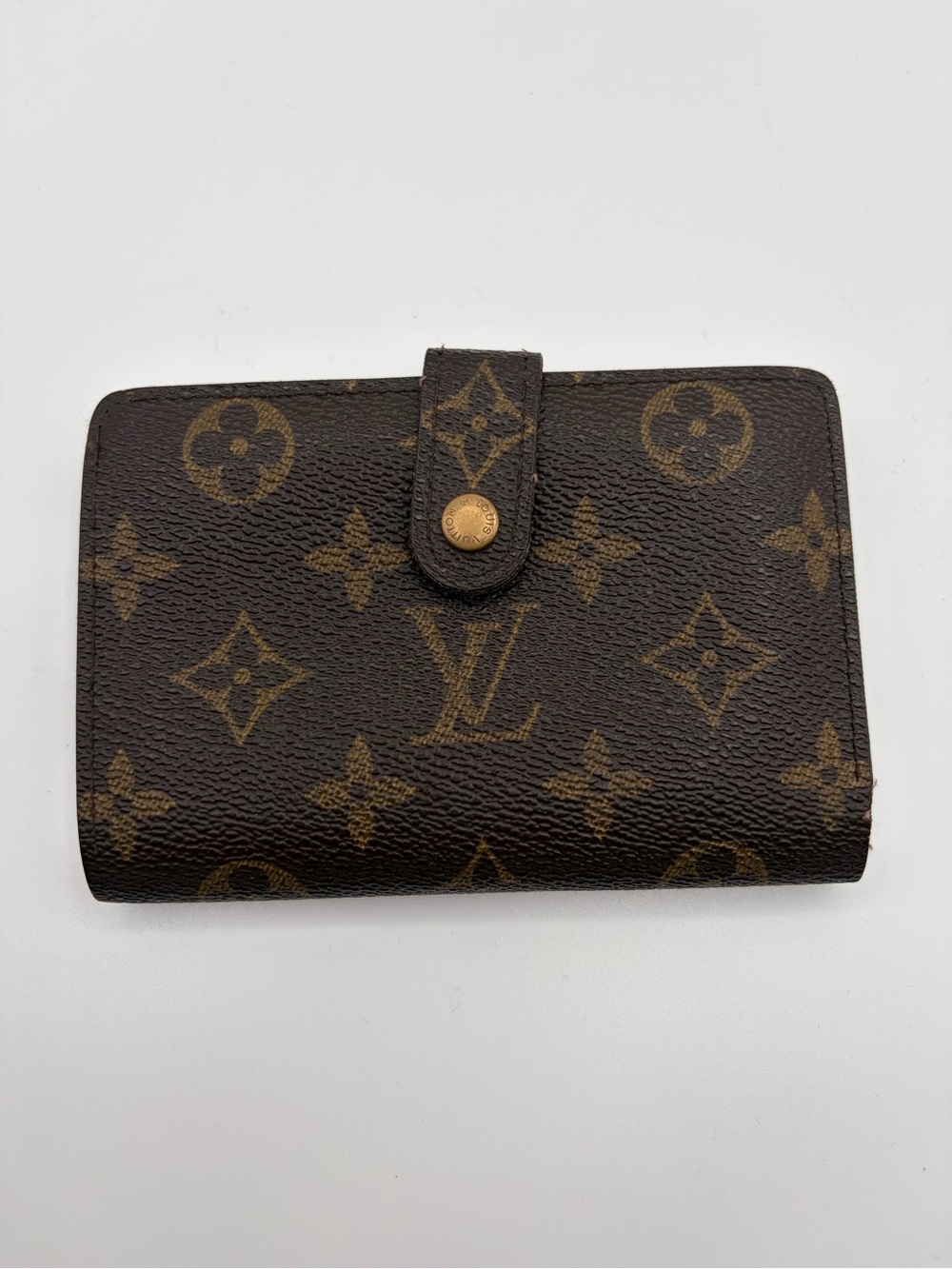 Louis Vuitton Monogram Viennois Kiss-Lock Wallet Monogram Canvas CA0041 Vintage